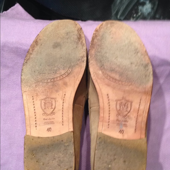 Massimo Dutti beige suede tasseled flats - Picture 6 of 6